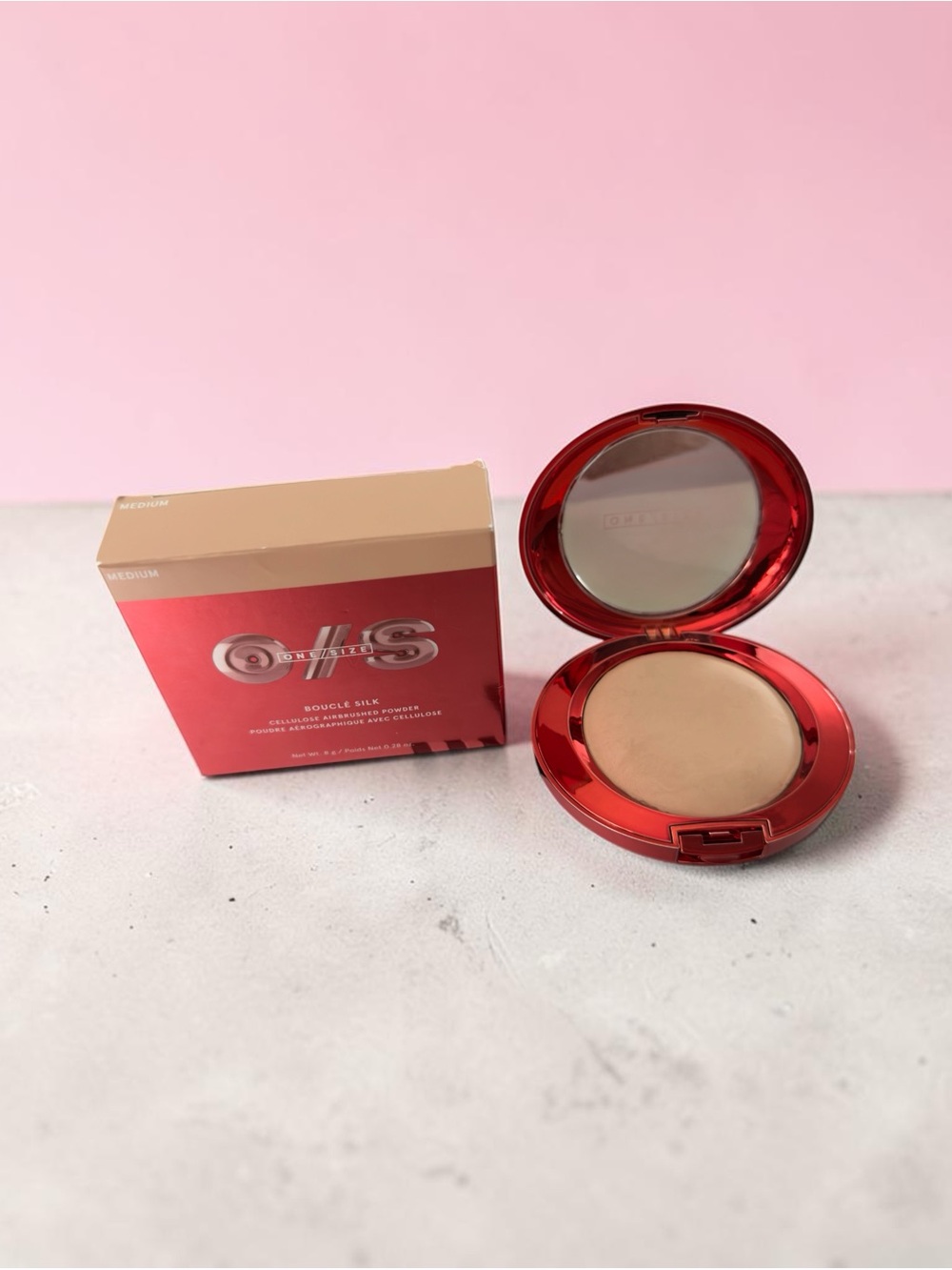ONE/SIZE Boucle Silk Talc-Free Finishing Airbrush Powder - MEDIUM - NEW BNIB. Re
